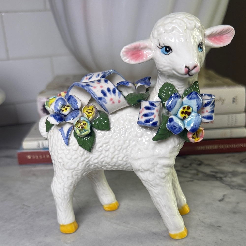 Vintage Porcelain Capodimonte LAMB